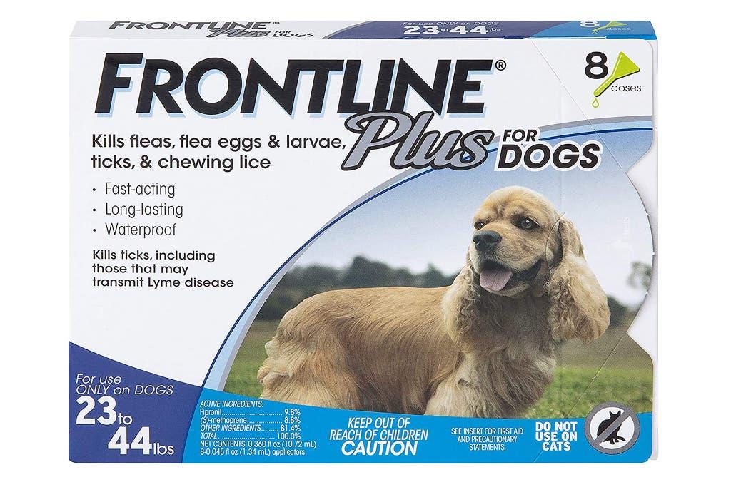 Frontline Plus for Dogs, the best flea treatment for dogs with no prescription pick.