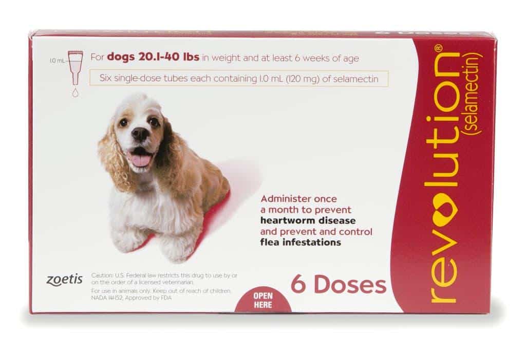 Revolution Plus for dogs packaging